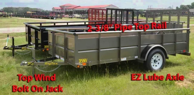 12ft SA Utility Trailer w/Steel Side Panels