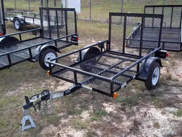 8ft Mesh Single Axle Utility Trailer