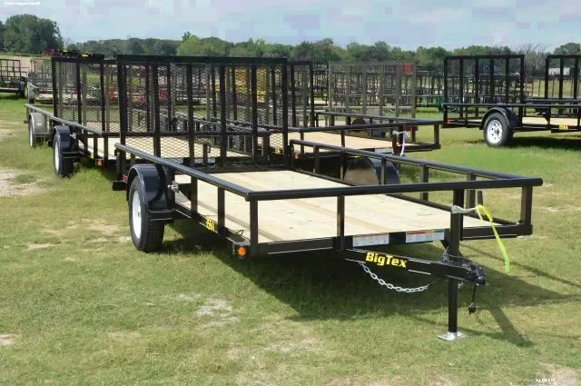 8ft Single Axle Utility Trailer w/Wood Floor
