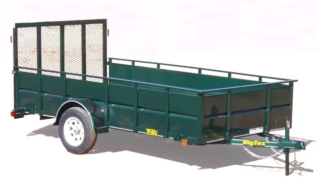12ft Single Axle Utility Trailer w/Steel Side Panels
