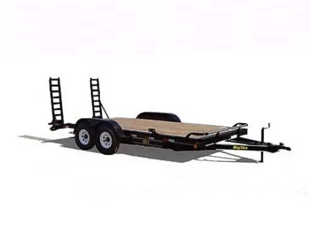 16FT Bumper Pull Black Equipment Trailer