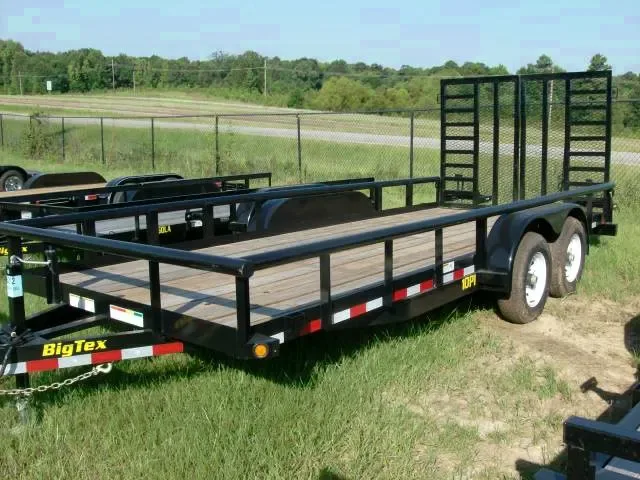 18FT BUMPER PULL UTILITY TRAILER W/GATE