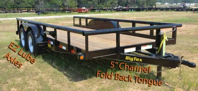 18FT Heavy Duty Pipe Utility Trailer