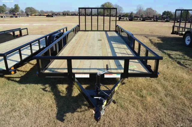 20FT PIPE RAIL UTILITY TRAILER W/REAR GATE