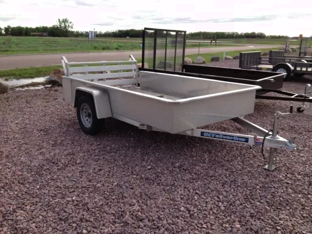 10ft  Light Weight Utility Trailer Wood Decking
