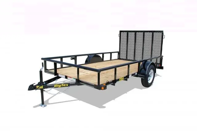 12ft Utility/Landscape Trailer With Wood Decking