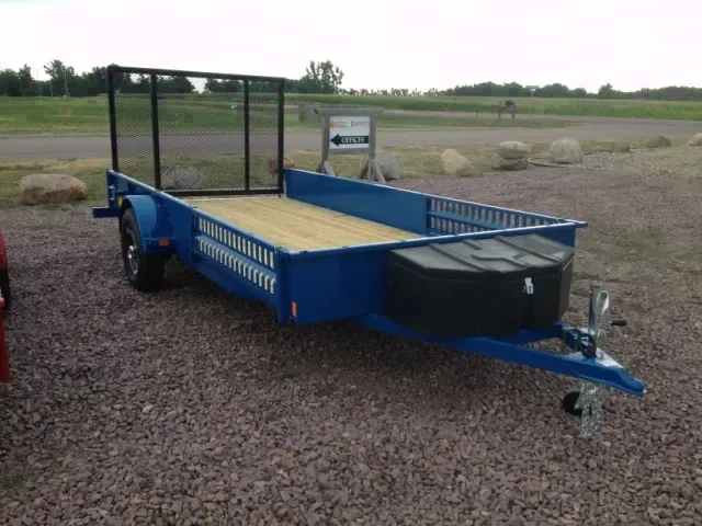Blue 14ft Utility/ATV Trailer