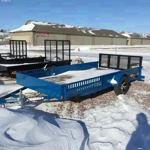 14ft Blue SA Steel Utility Trailer