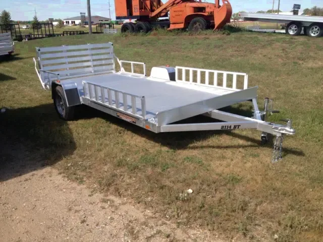 14 ft Aluminum Utility Trailer with Steel Wheels