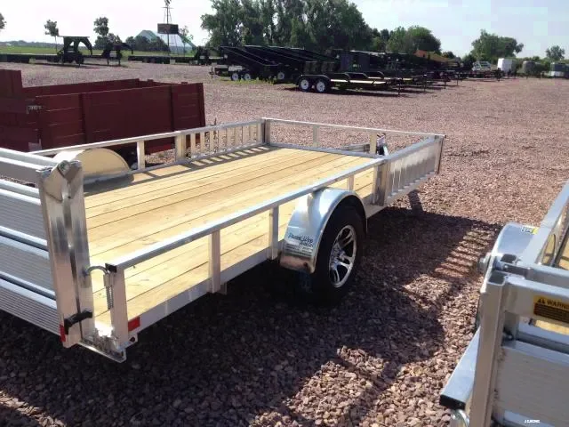 14 ft Bi-Fold Rear Ramp, Side ATV Ramps Utility/ATV Trailer