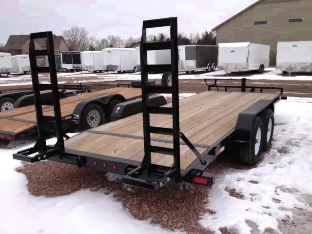 20ft Equipment Trailer w/ Stand Up Ramps
