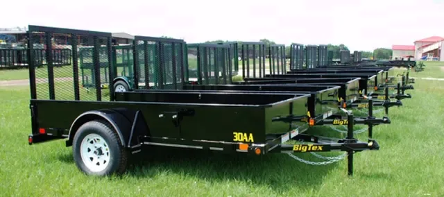 10ft Black Single 3500lb Axle Utility Trailer