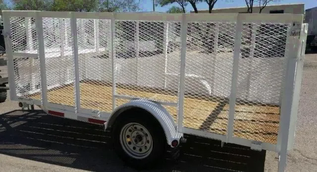 12FT WHITE LANDSCAPING TRAILER