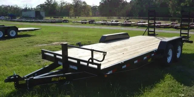 18FT Equipment  Trailer with Stand up Ramps