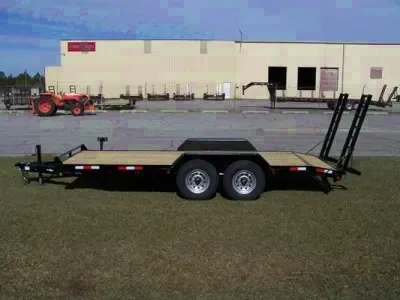 18FT TANDEM 7000LB AXLE BUMPER PULL EQUIPMENT TRAILER