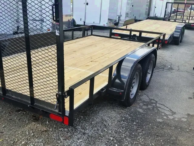 14FT TA UTILITY TRAILER W/EXPANDED METAL GATE