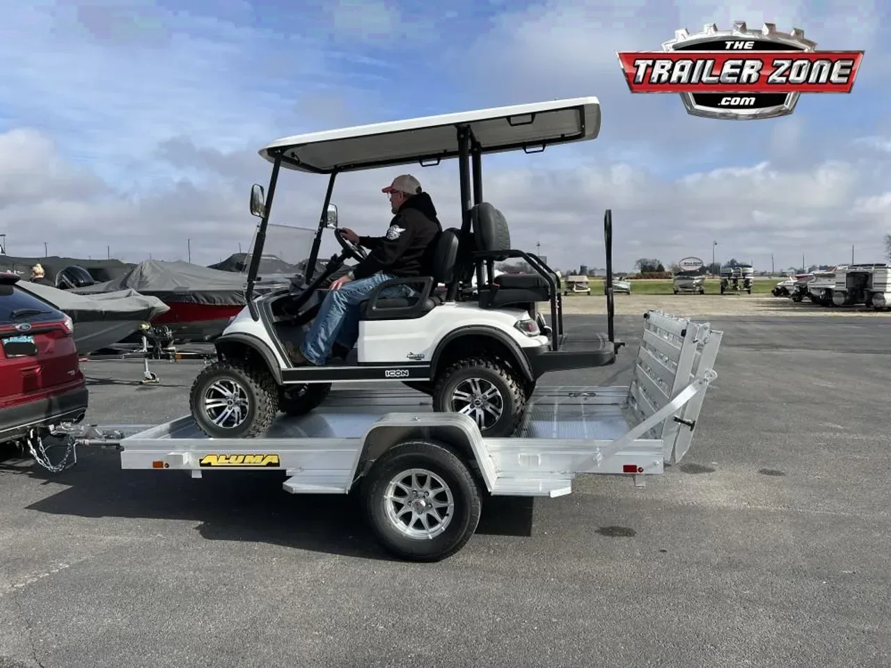 2027 Aluma 6810H-BT (BIFOLD TAILGATE) Utility Trailer