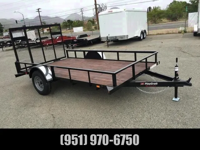 2025 Playcraft 77x12 Single Axle Bumper Pull Utility Trailer