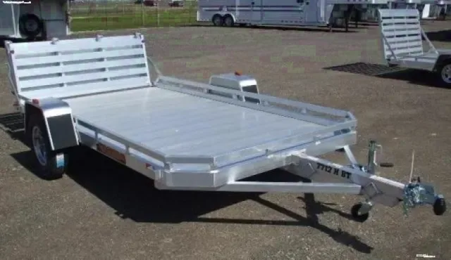 12ft Utility Trailer Aluminum Bi-Fold Tailgate