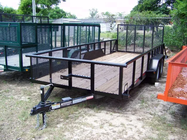 18ft Utility Trailer Tandem 3500lb Axles Rear Ramp