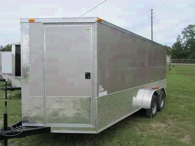 18ft Silver V Nose 2 Rear and 3 Front Doors