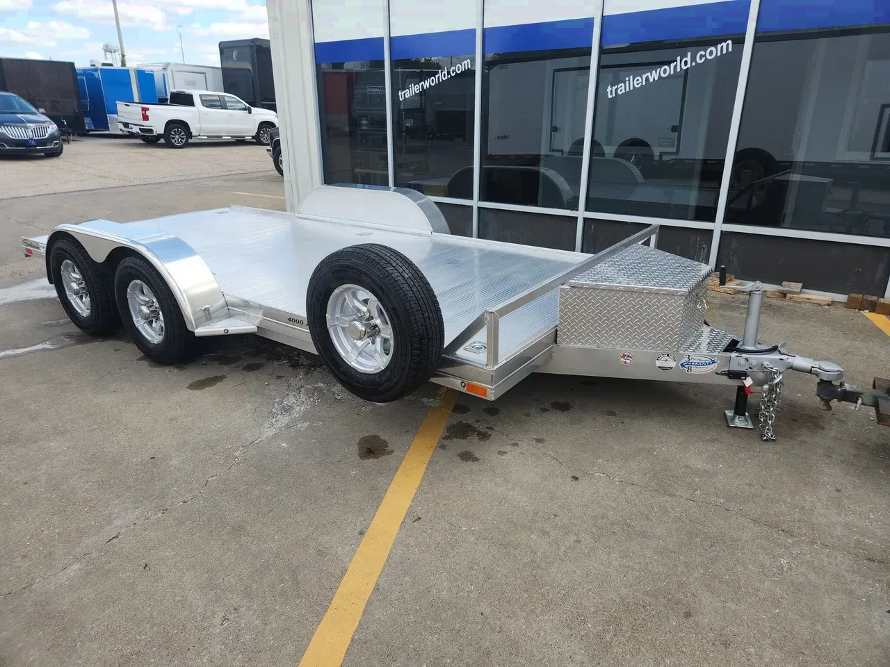 FA9365 - 1 - 2022 Sundowner 81" x 16' Slide-in Ramps Aluminum Car Hauler Car Hauler Trailer