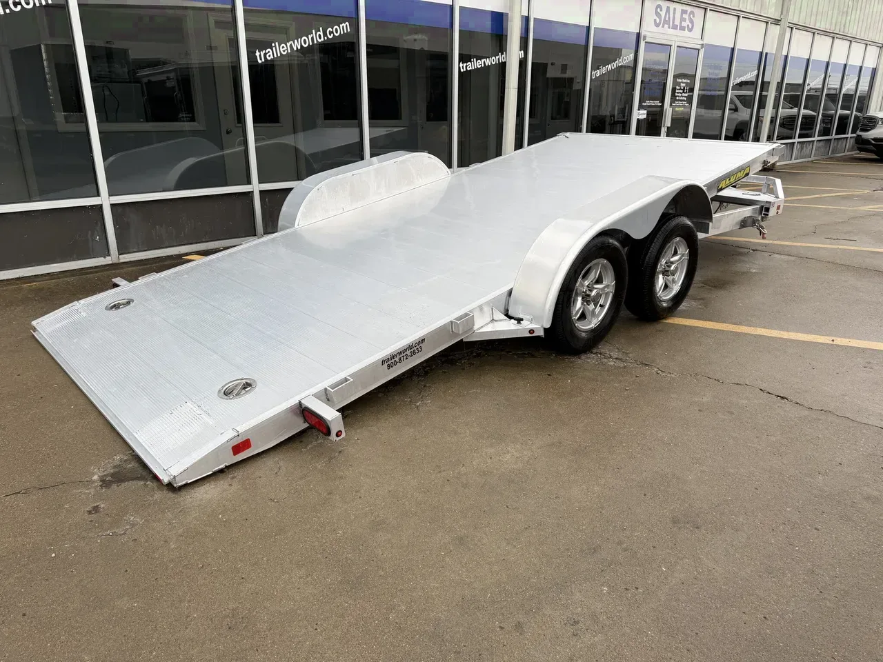 240193 - 2022 Aluma 8216TILT-TA 81" x 16' Tilt Tandem Axle Aluminum Car Hauler Car Hauler Trailer
