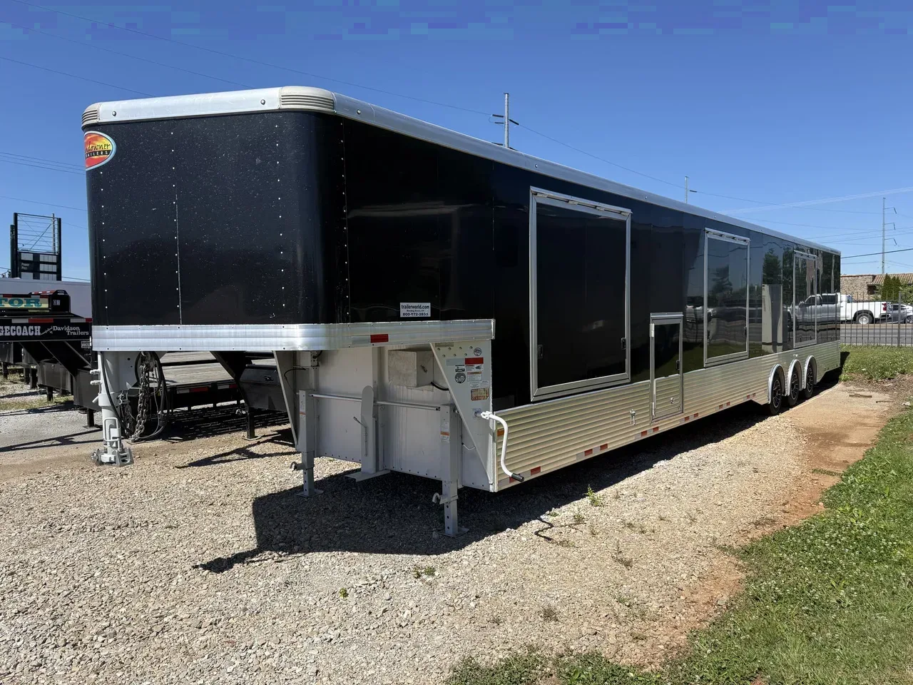 CA4066 - 2021 Sundowner 8.5' x 52' Overall Aluminum Gooseneck 3 Car Hauler Car Hauler Trailer