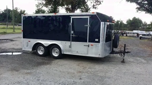 8 x 14 carhauler enclosed motorcycle cargo trailer