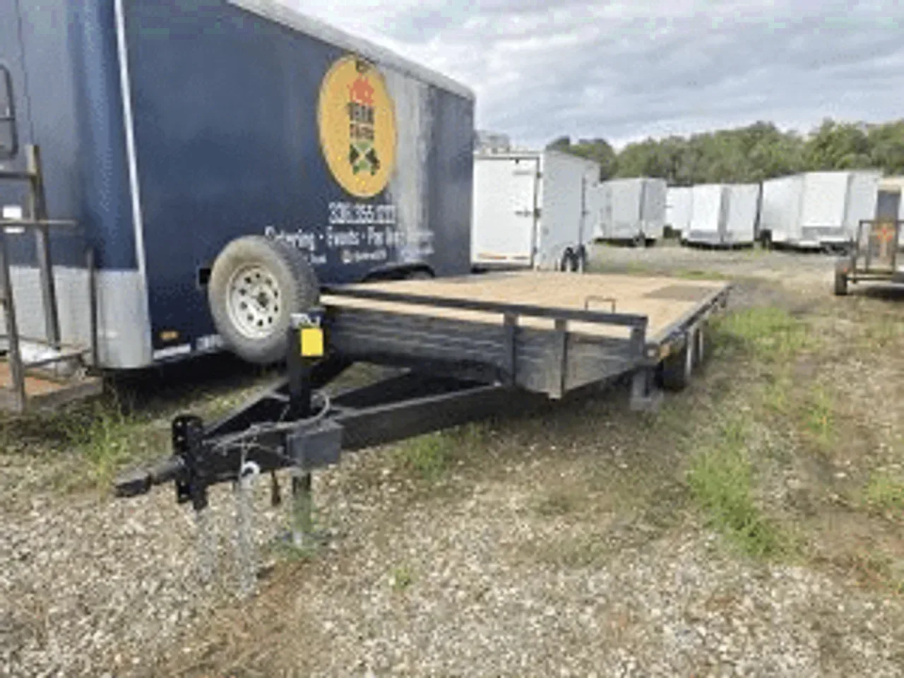 Car Hauler Trailer 8.5X20 Arch USED 8.5×16′ Deck Over Car Hauler -dte10216-USED-000844 8.5 ft. x20 ft.