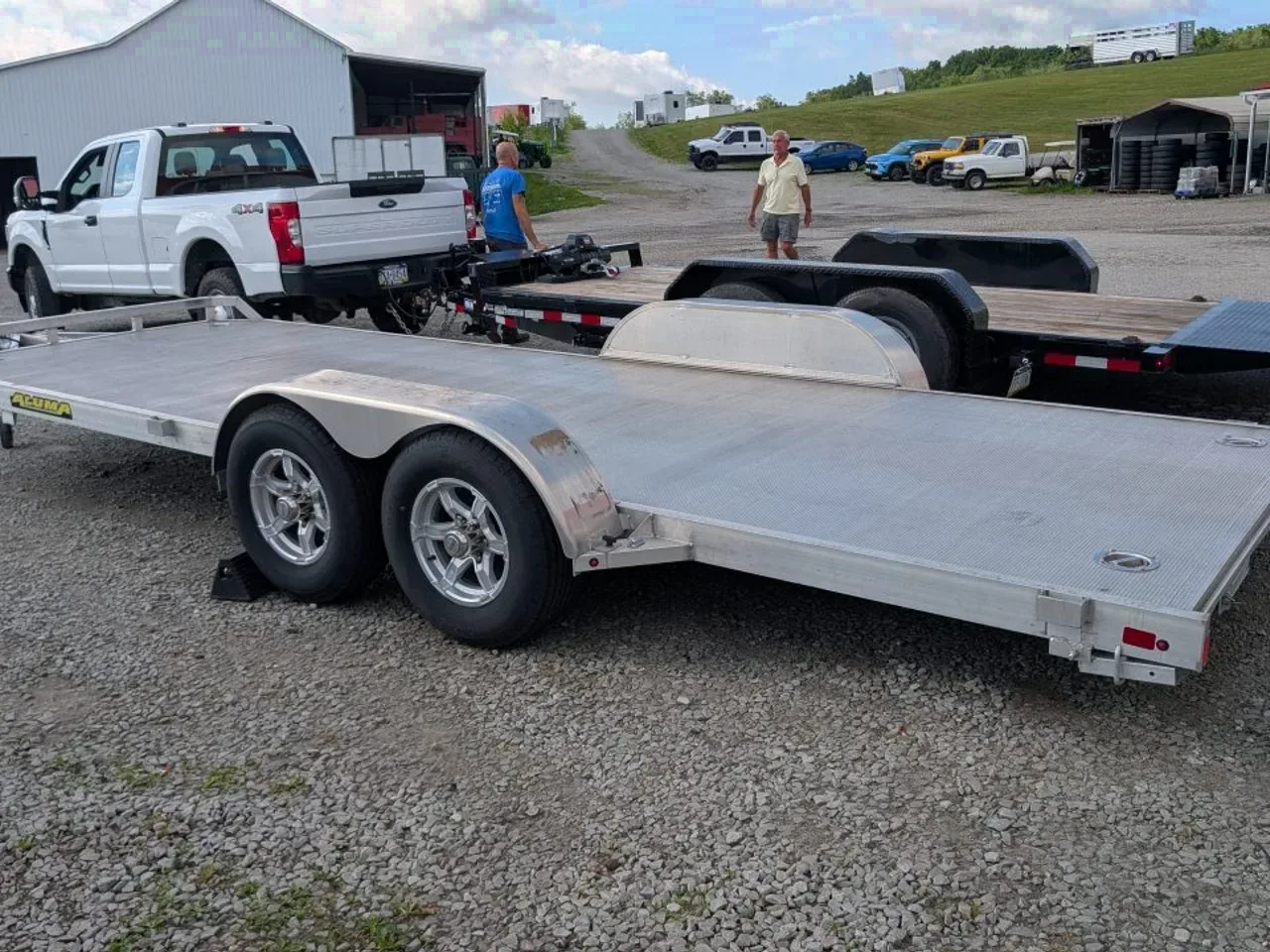 2022 Aluma 6'10" x 20 HD Car Hauler Trailer w/ Underbody Ramps & Dove Tail