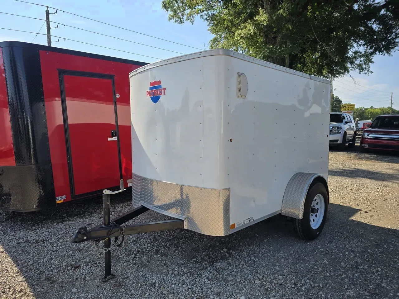 Enclosed 2021 5X8 Patriot USED 5X8 Enclosed Trailer With Swing Door -ECCW508-027582 5 ft. x8 ft.