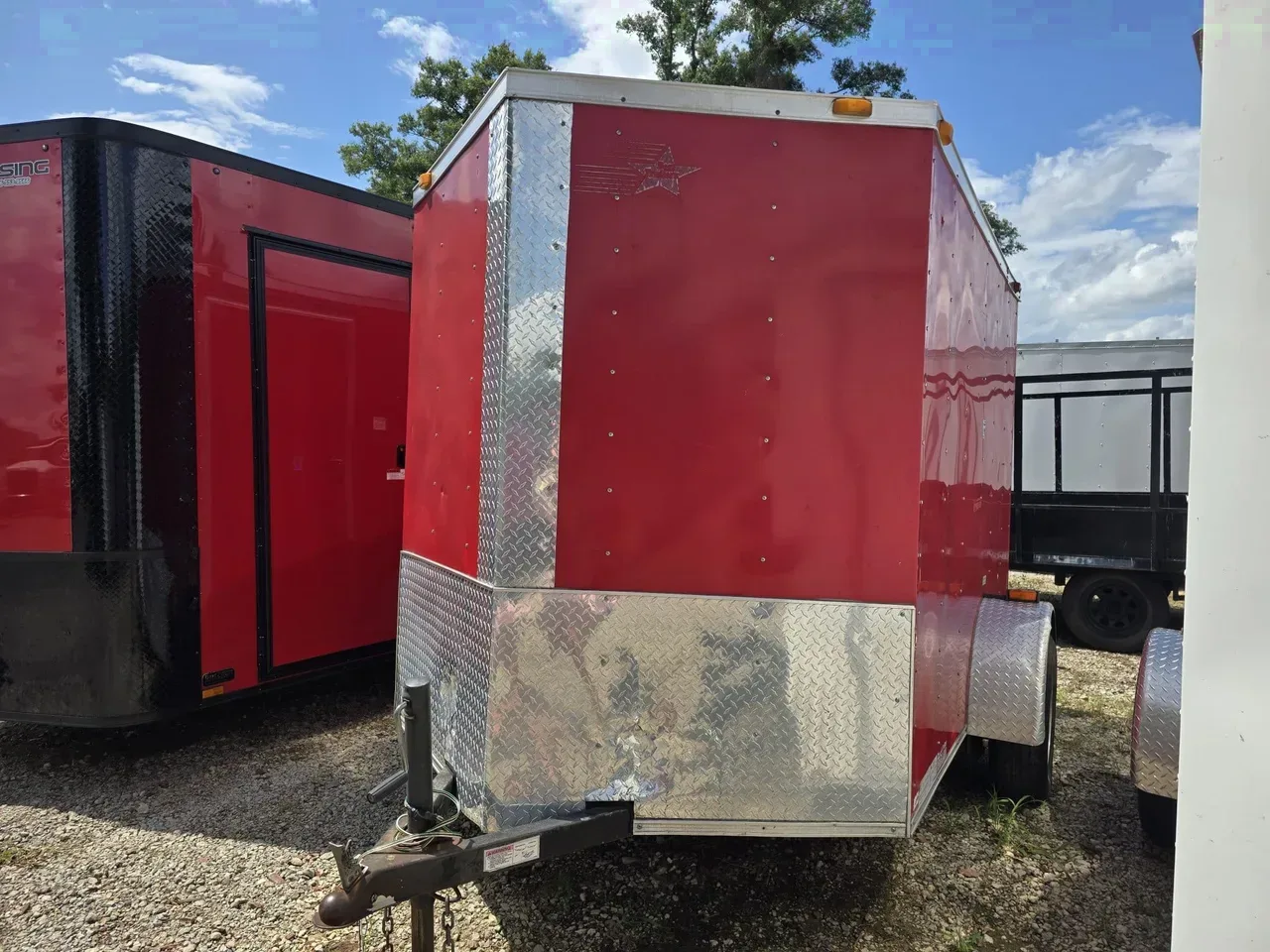 Enclosed 2014 6X8 Bendron Trailers 6×8 Single Axle Enclosed Trailer With Ramp Door -eccw608-USED-029192 6 ft. x8 ft.