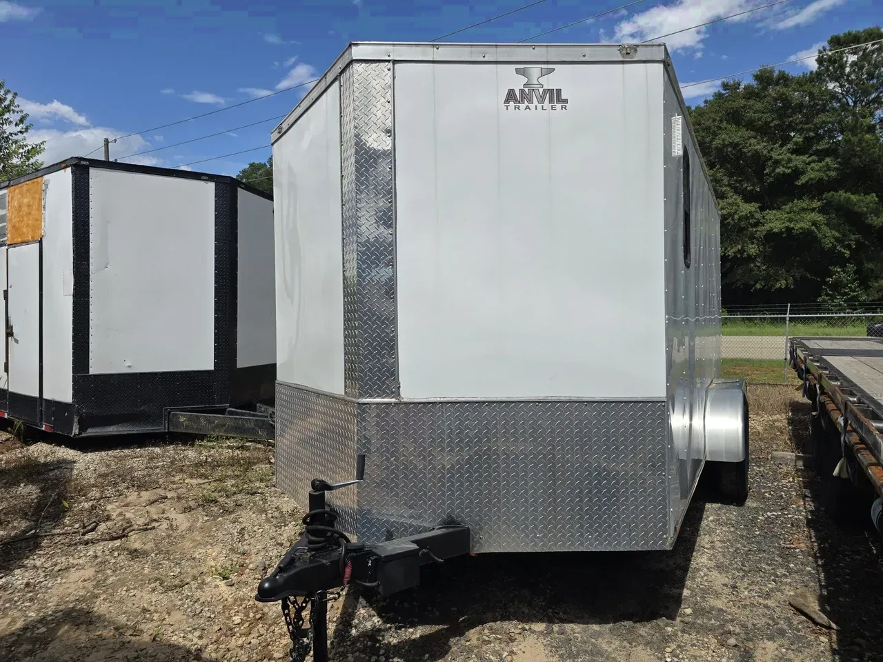 Enclosed 2021 7X14 Anvil USED 7×14 Tandem Axle Enclosed Trailer With Camping Accessories -eccw714-USED-02471 7 ft. x14 ft.