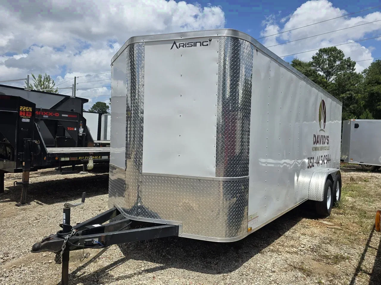 Enclosed 2021 7X18 Arising Trailers USED 7X18 7K Enclosed Trailer With Ramp Door And Shelf -eccw718-USED-006946 7 ft. x18 ft.