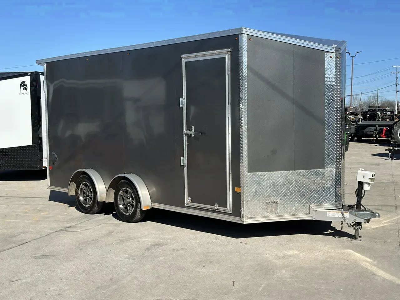 00109A - 2022 E-Z Hauler USED 7.5x16 UTV/Toy Hauler Cargo Trailer