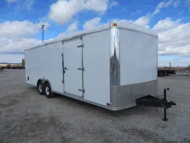 24FT Car Hauler 2-5200# Axles-WHITE