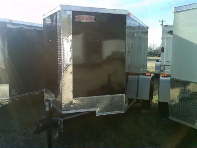 8FT Single Swing Door Black