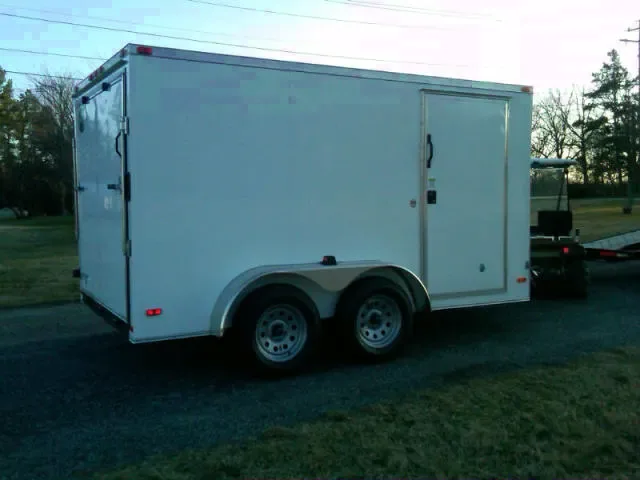 12FT 7K GVWR Ramp Door White