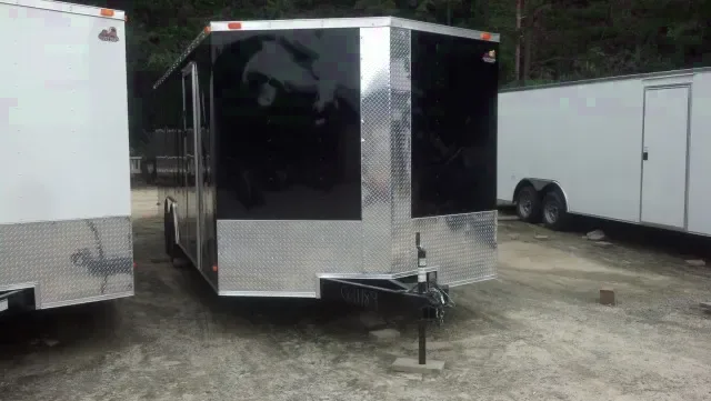 24FT V-NOSE ENCLOSED CARGO-BLACK