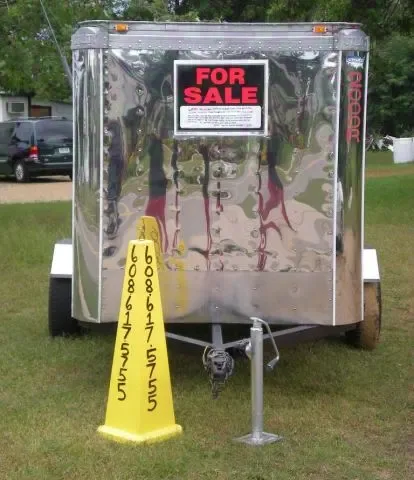 USED 5x10 Enclosed Aluminum Cargo Trailer - Montello, WI