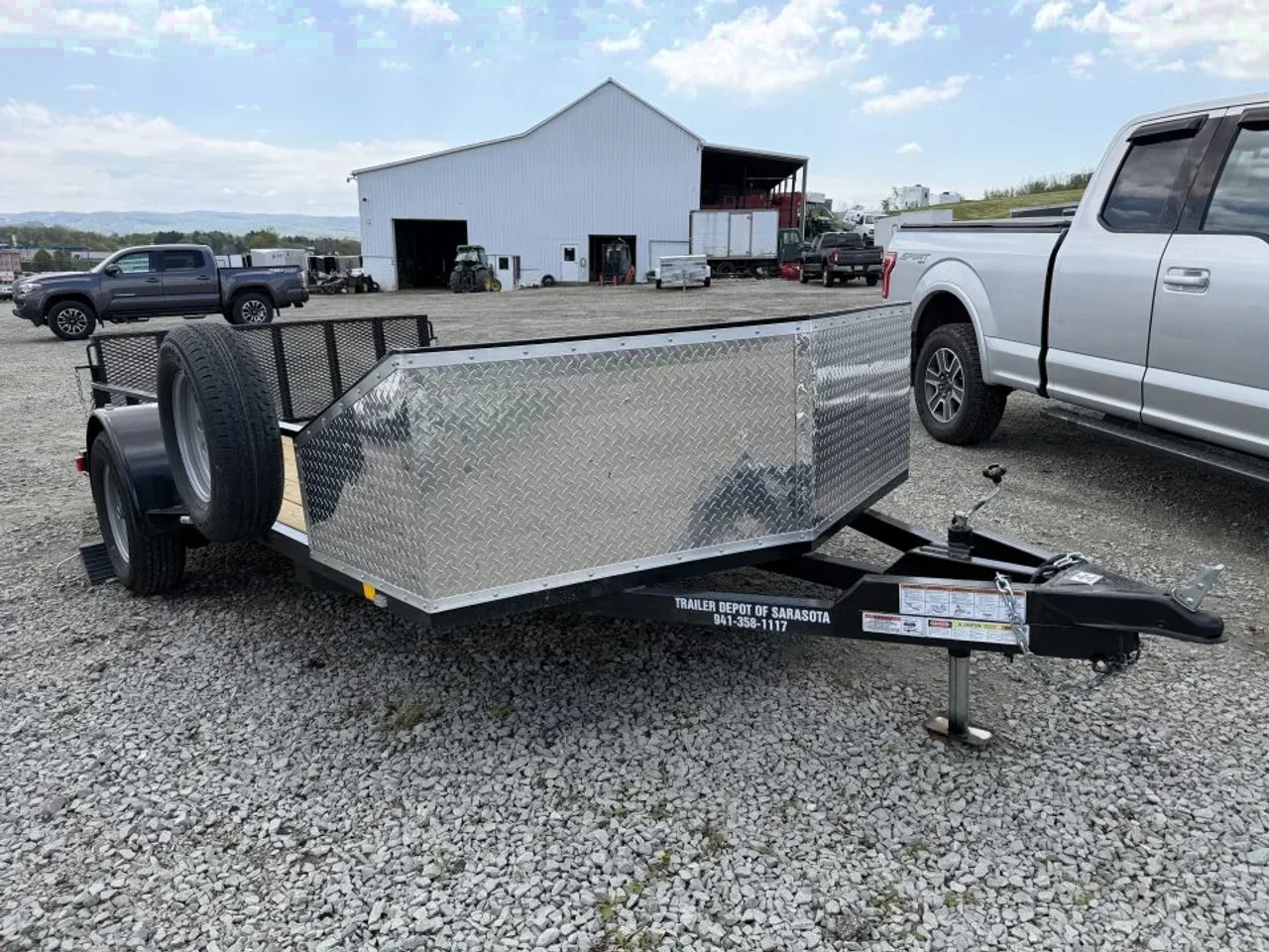 2026 Cargo Craft 6x13 Utility Trailer w/ Front Shield & Mounted Spare