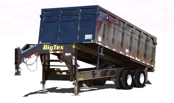 20FT Gooseneck Dump Trailer, 10K Dual Axles