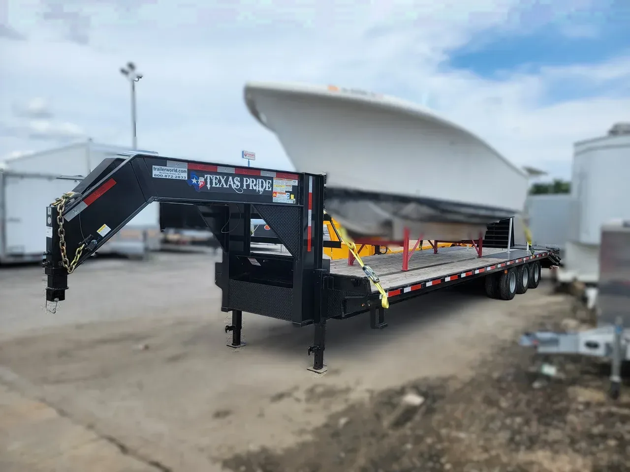 054609 - 2024 Texas Pride 35' (30'+5') Equipment Trailer with 3 X 12k Axles Equipment Trailer