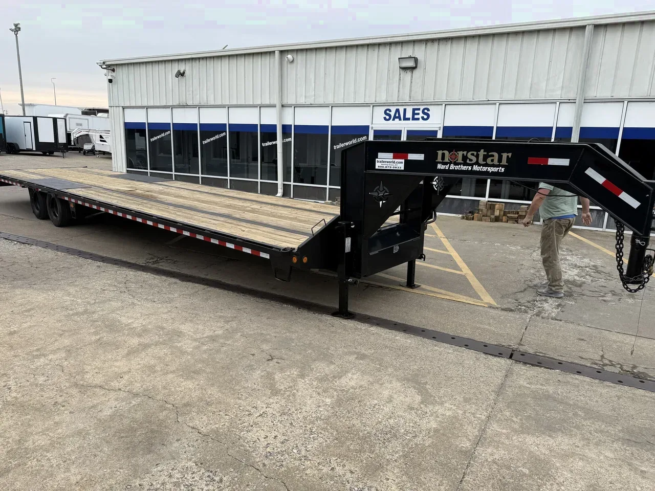 014196 - 2023 Norstar 8.5' x 40' Gooseneck (2)10K Axles Equipment Trailer