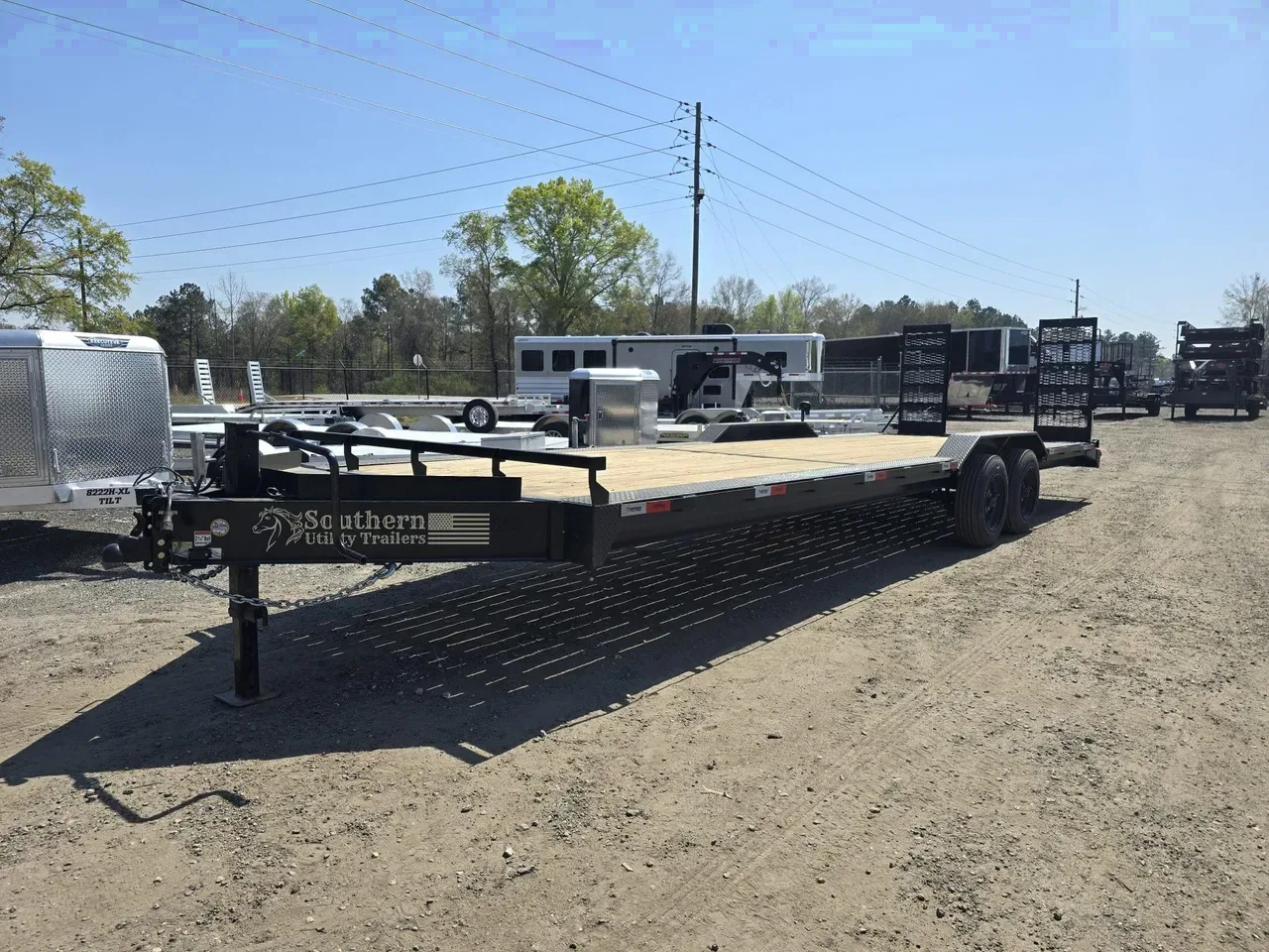 2025 7X28 Southern Utility Trailers USED 7X28 16K Equipment Trailer With Drive Over Fenders