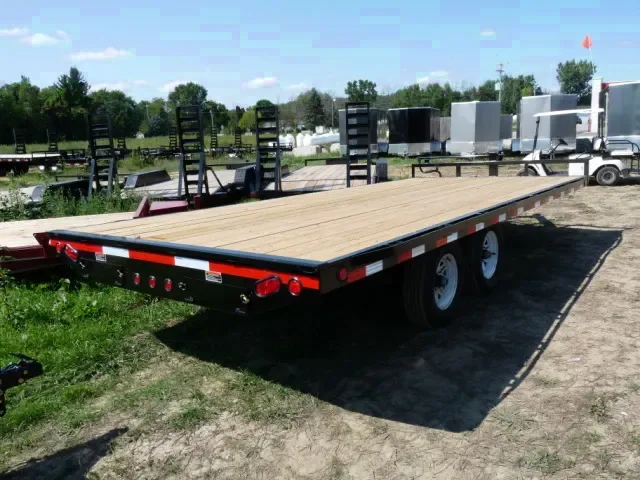 20FT FLATBED TRAILER-LOW PROFILE-DECKOVER