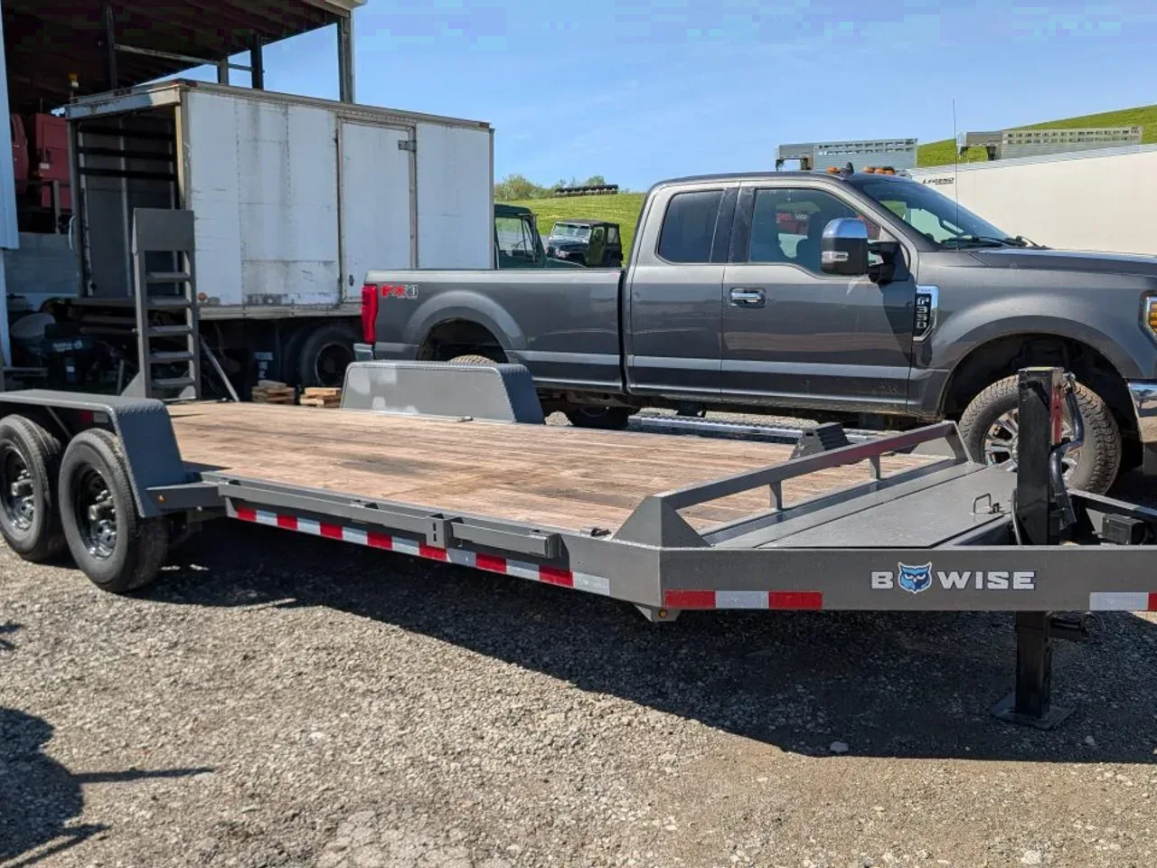 2025 BWise 20' HD Lo Pro Equipment Hauler w/ 5' Ladder Ramps