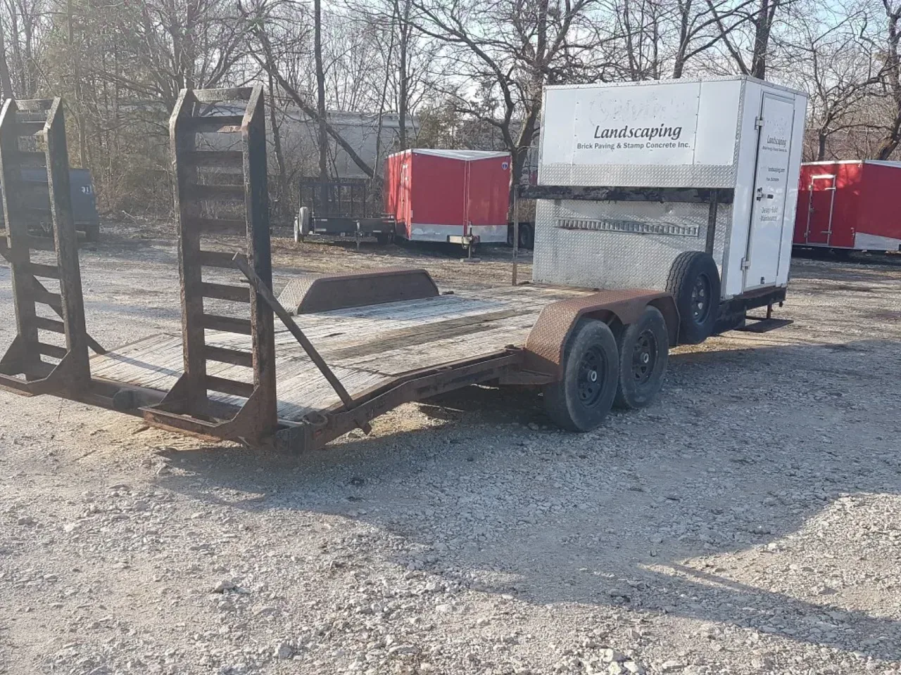 2012 J&B Enterprizes 7x24 12K Equipment trailer