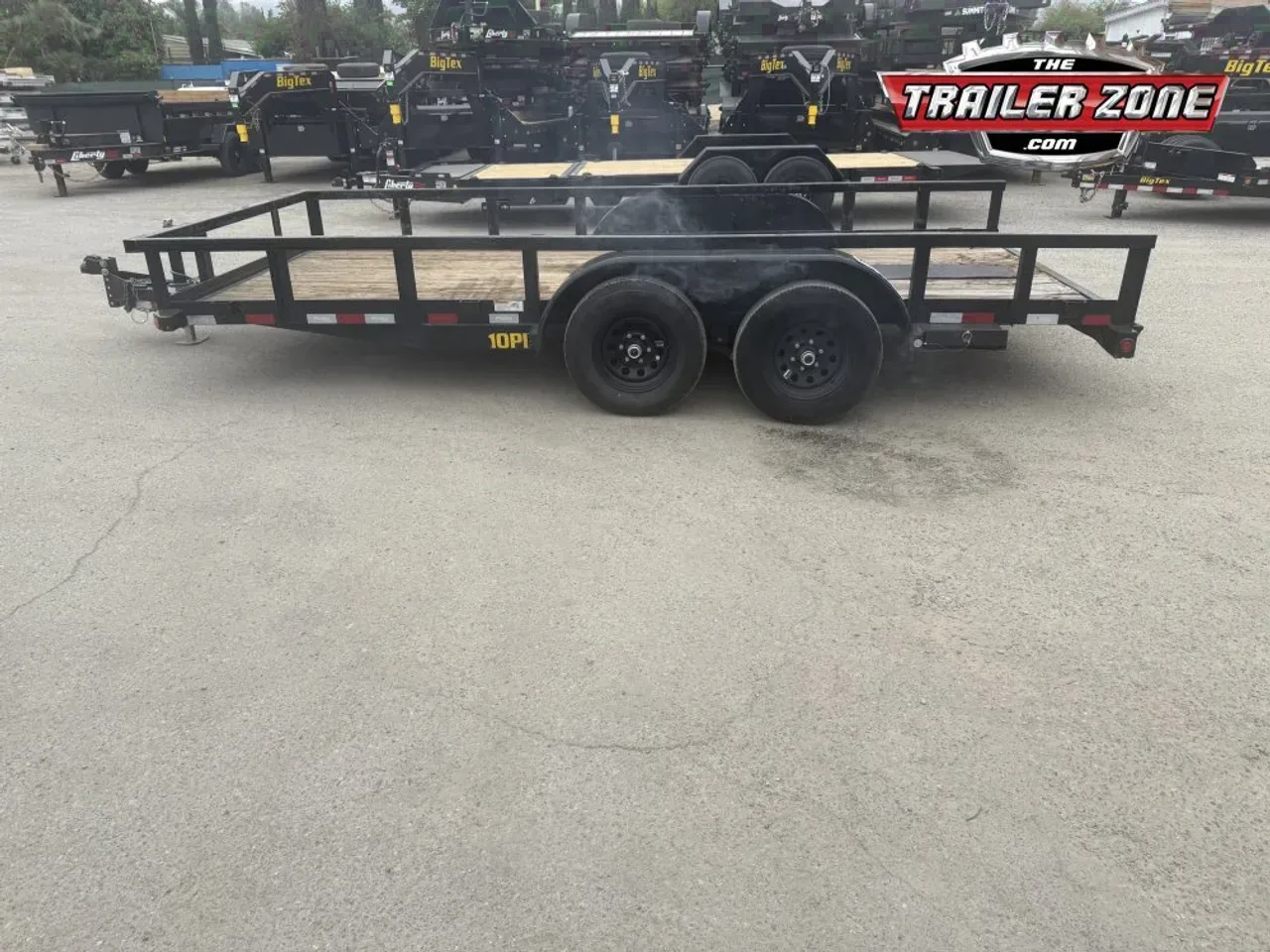 USED 2023 BIG TEX 10PI-16' EQUIPMENT UTILITY TRAILER